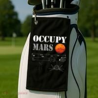 Occupy Mars Starship Rocket Golf Towel thumb 2