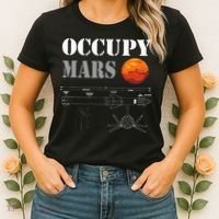 Occupy Mars Starship Rocket Women's T-Shirt thumb 2