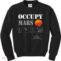 Occupy Mars Starship Rocket Kids Sweatshirt thumb 0