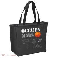 Occupy Mars Starship Rocket Tote Bag thumb 2