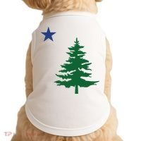 Old Maine State Flag 1901 Pine Tree Star Doggie Tank thumb 0
