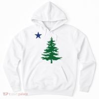 Old Maine State Flag 1901 Pine Tree Star Hoodie thumb 0