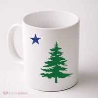 Old Maine State Flag 1901 Pine Tree Star Coffee Mug thumb 0