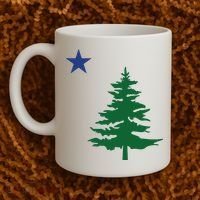 Old Maine State Flag 1901 Pine Tree Star Coffee Mug thumb 2