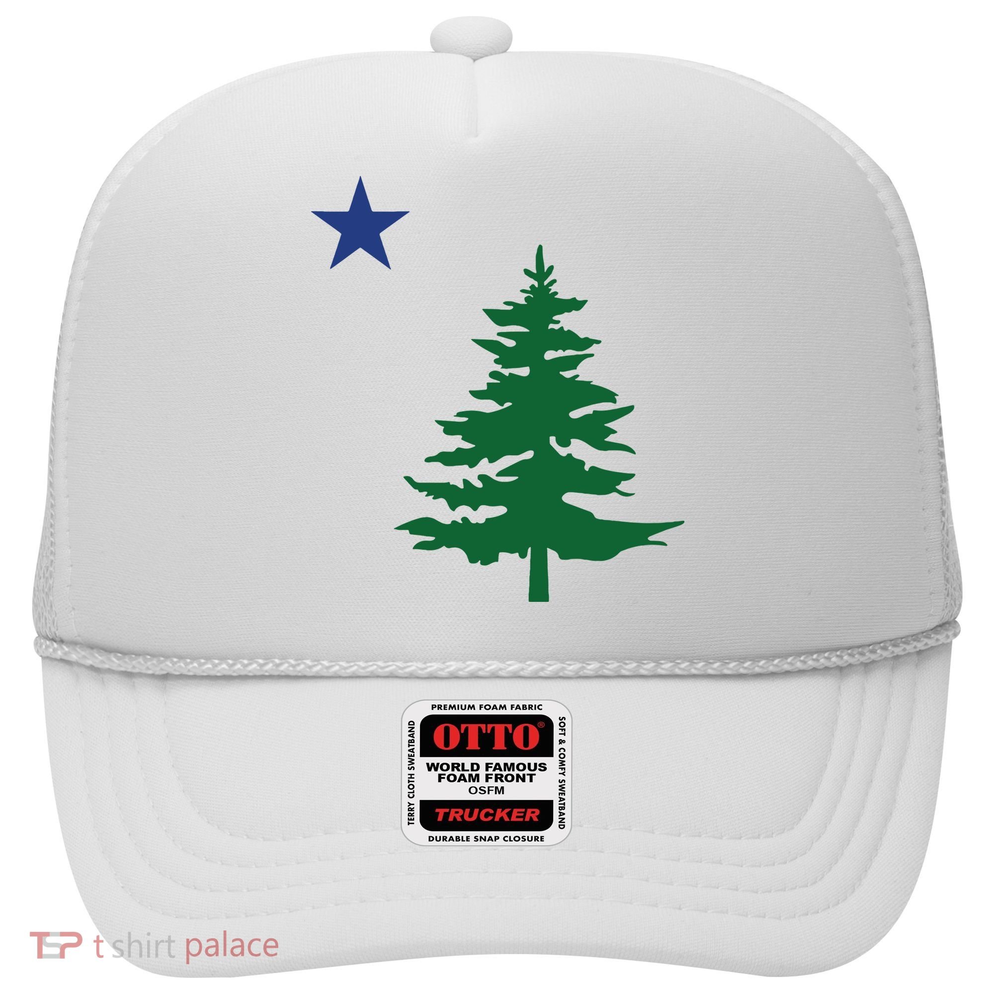 Old Maine State Flag 1901 Pine Tree Star Hat