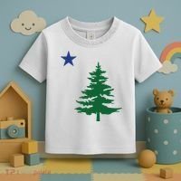 Old Maine State Flag 1901 Pine Tree Star Toddler T-Shirt thumb 3