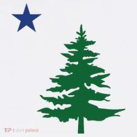 Old Maine State Flag 1901 Pine Tree Star Visor thumb 3