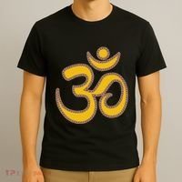 Om Meditation Spiritual Ancient Symbol Peace Yoga Aum Omkara T-Shirt thumb 3
