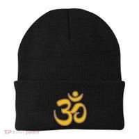 Om Meditation Spiritual Ancient Symbol Peace Yoga Aum Omkara Beanie thumb 0