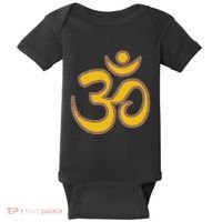 Om Meditation Spiritual Ancient Symbol Peace Yoga Aum Omkara Baby Bodysuit thumb 0