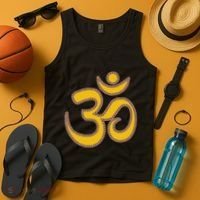 Om Meditation Spiritual Ancient Symbol Peace Yoga Aum Omkara Tank Top thumb 4
