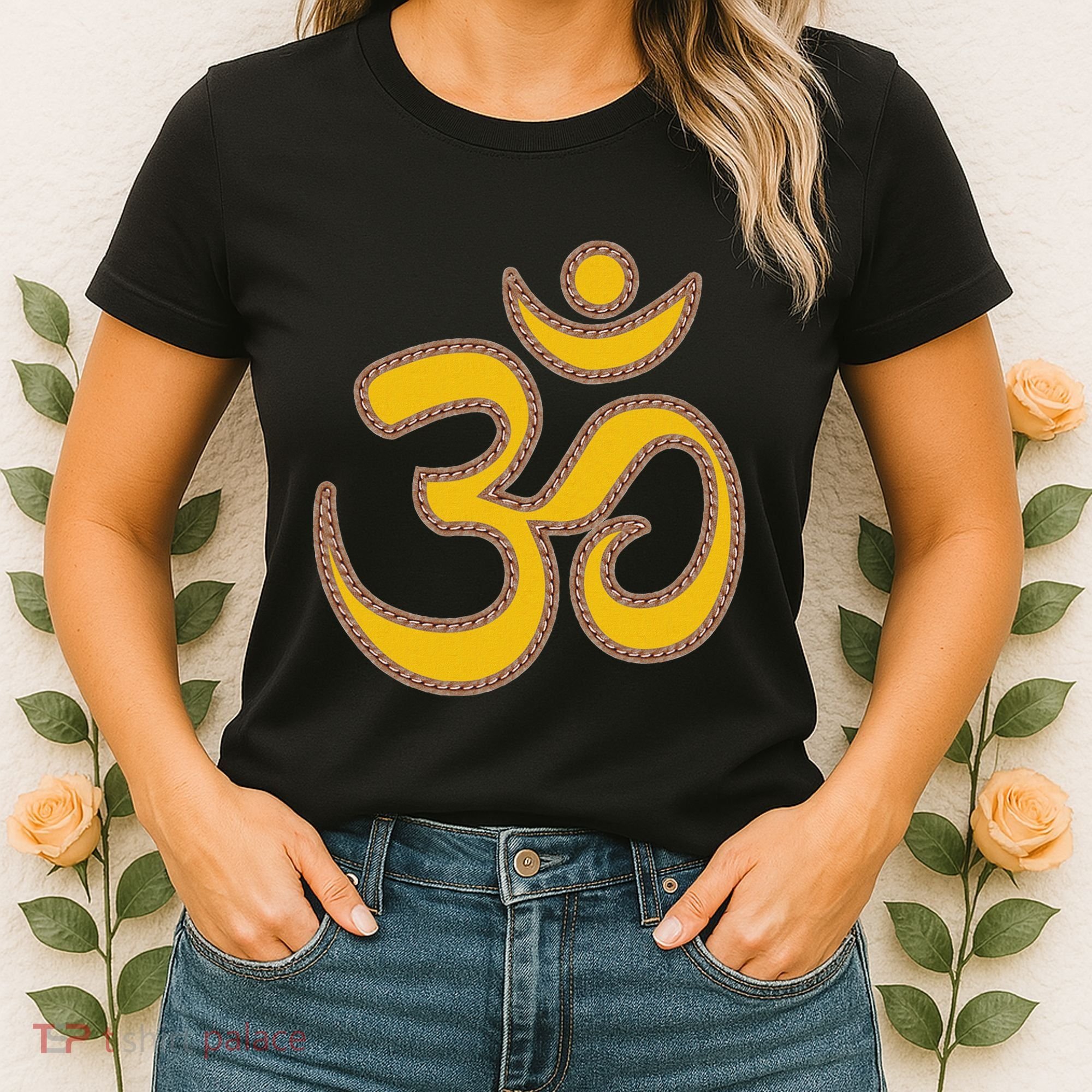 Om Meditation Spiritual Ancient Symbol Peace Yoga Aum Omkara Women's T-Shirt