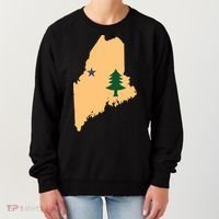 Original Maine State Flag Gift Northern New England Dirigo Women's Sweatshirt thumb 0