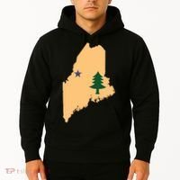 Original Maine State Flag Gift Northern New England Dirigo Hoodie thumb 2