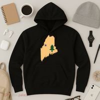 Original Maine State Flag Gift Northern New England Dirigo Hoodie thumb 3