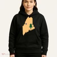 Original Maine State Flag Gift Northern New England Dirigo Hoodie thumb 5