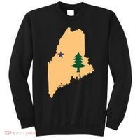 Original Maine State Flag Gift Northern New England Dirigo Sweatshirt thumb 0