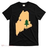 Original Maine State Flag Gift Northern New England Dirigo T-Shirt thumb 0