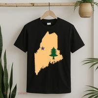 Original Maine State Flag Gift Northern New England Dirigo T-Shirt thumb 2