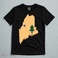 Original Maine State Flag Gift Northern New England Dirigo T-Shirt thumb 5