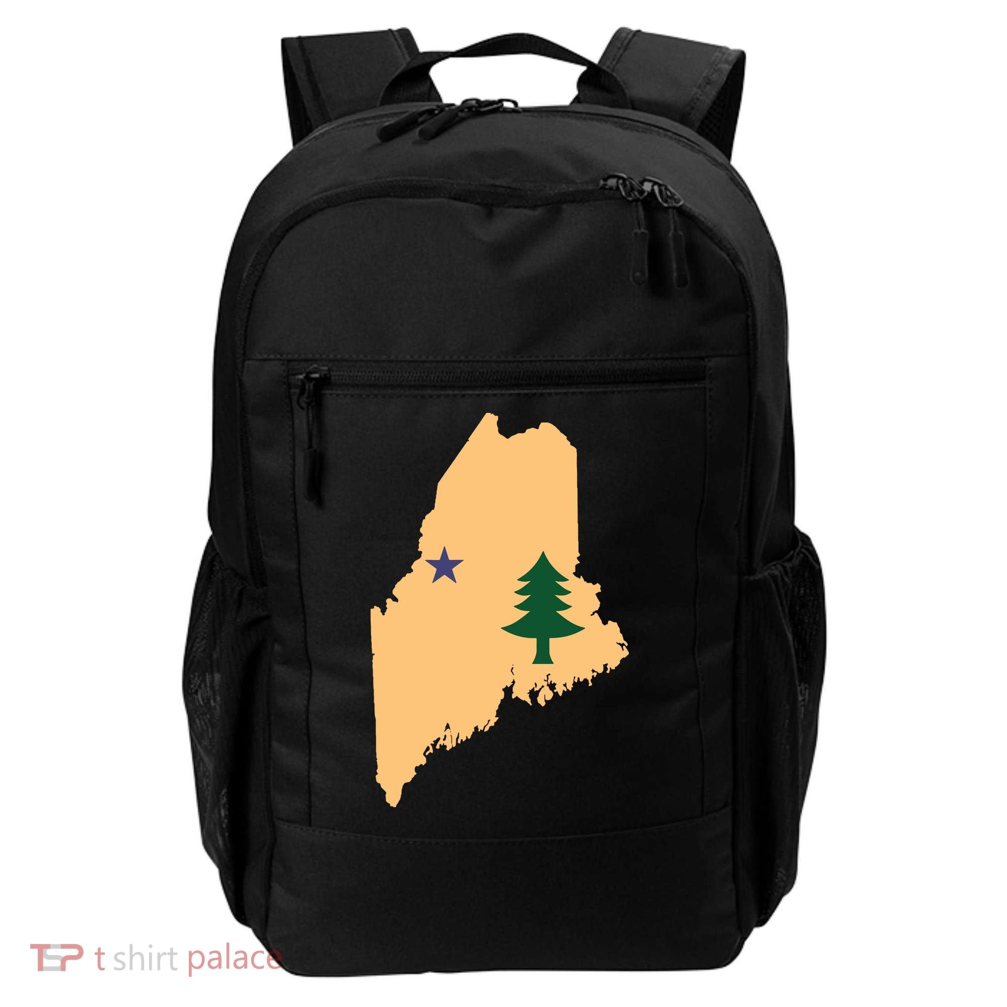Original Maine State Flag Gift Northern New England Dirigo Backpack