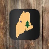 Original Maine State Flag Gift Northern New England Dirigo Coaster thumb 0