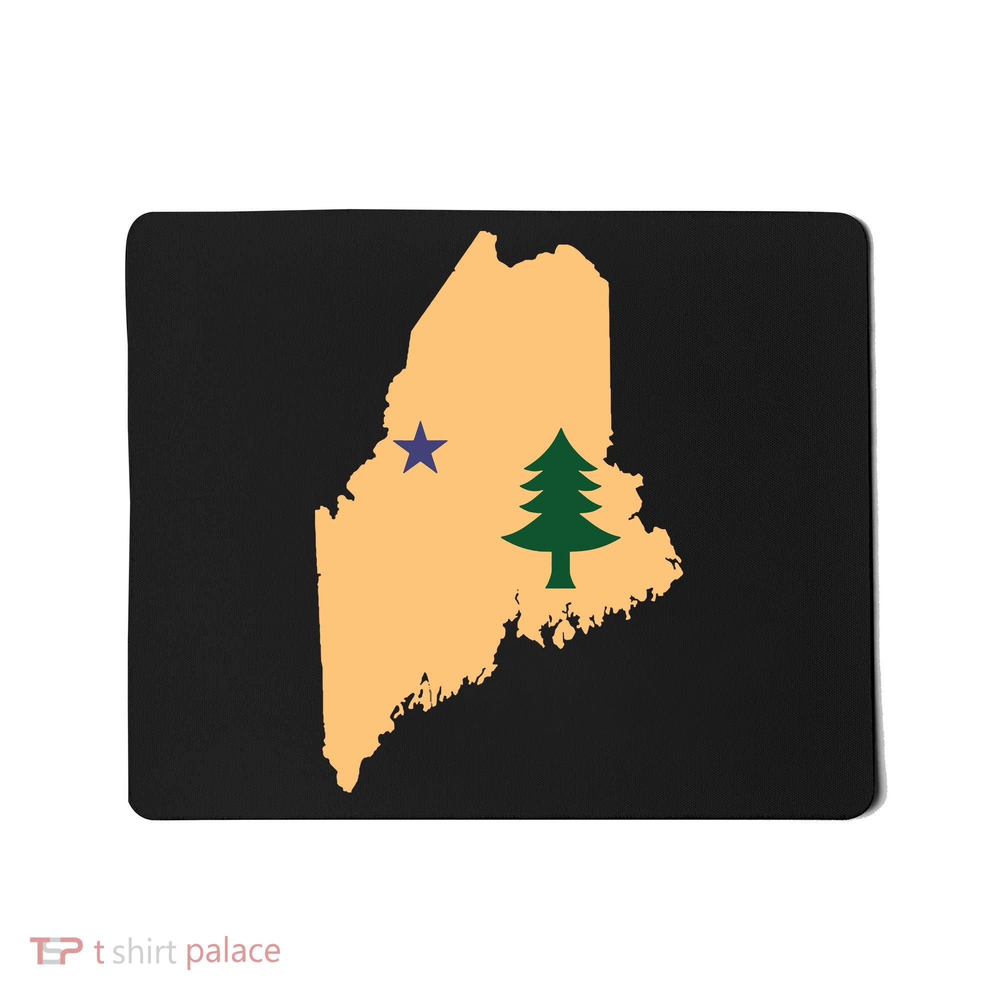 Original Maine State Flag Gift Northern New England Dirigo Mousepad