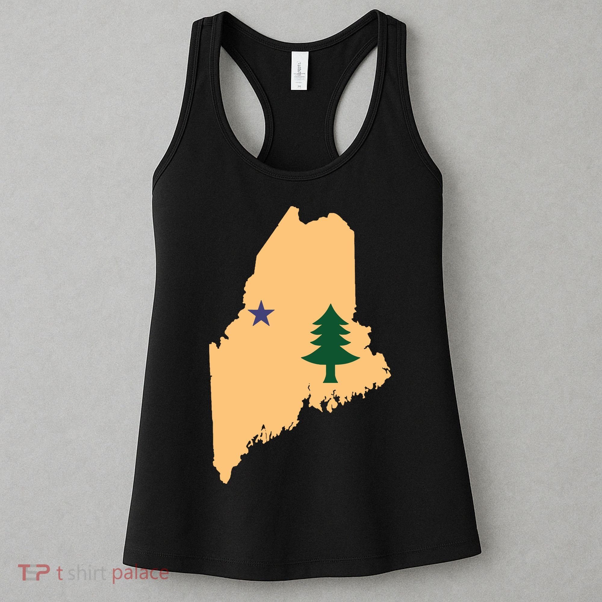 Original Maine State Flag Gift Northern New England Dirigo Women's Tank Top
