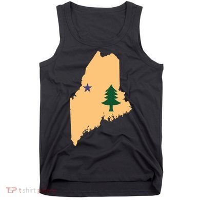 Original Maine State Flag Gift Northern New England Dirigo Tank Top
