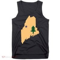 Original Maine State Flag Gift Northern New England Dirigo Tank Top thumb 0