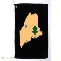 Original Maine State Flag Gift Northern New England Dirigo Golf Towel thumb 0