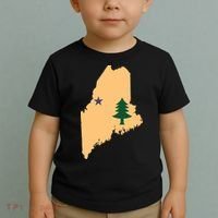 Original Maine State Flag Gift Northern New England Dirigo Toddler T-Shirt thumb 2