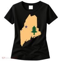 Original Maine State Flag Gift Northern New England Dirigo Women's T-Shirt thumb 0