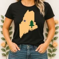 Original Maine State Flag Gift Northern New England Dirigo Women's T-Shirt thumb 2
