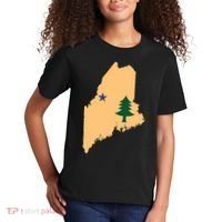 Original Maine State Flag Gift Northern New England Dirigo Kids T-Shirt thumb 2