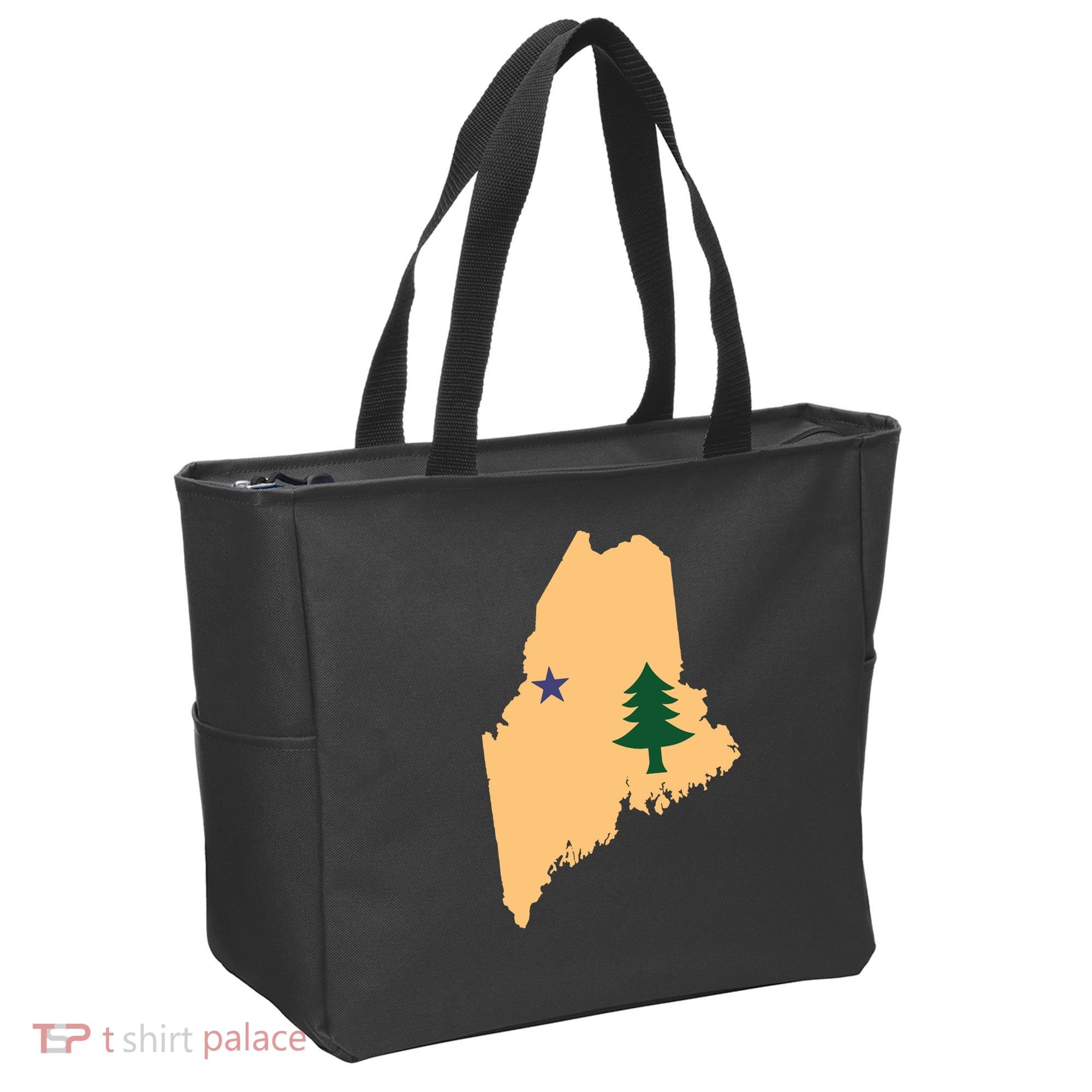 Original Maine State Flag Gift Northern New England Dirigo Tote Bag