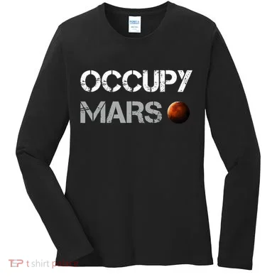 Occupy Mars Space Explorer Women's Long Sleeve Shirt