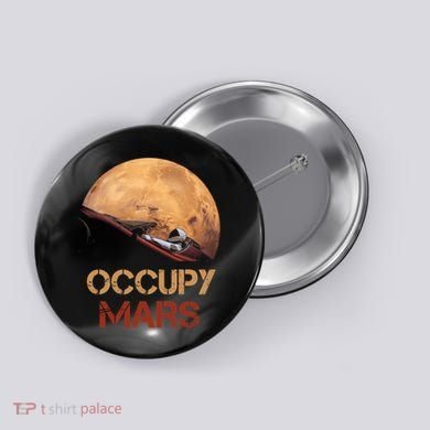 Occupy Mars Tee Button