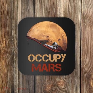 Occupy Mars Tee Coaster