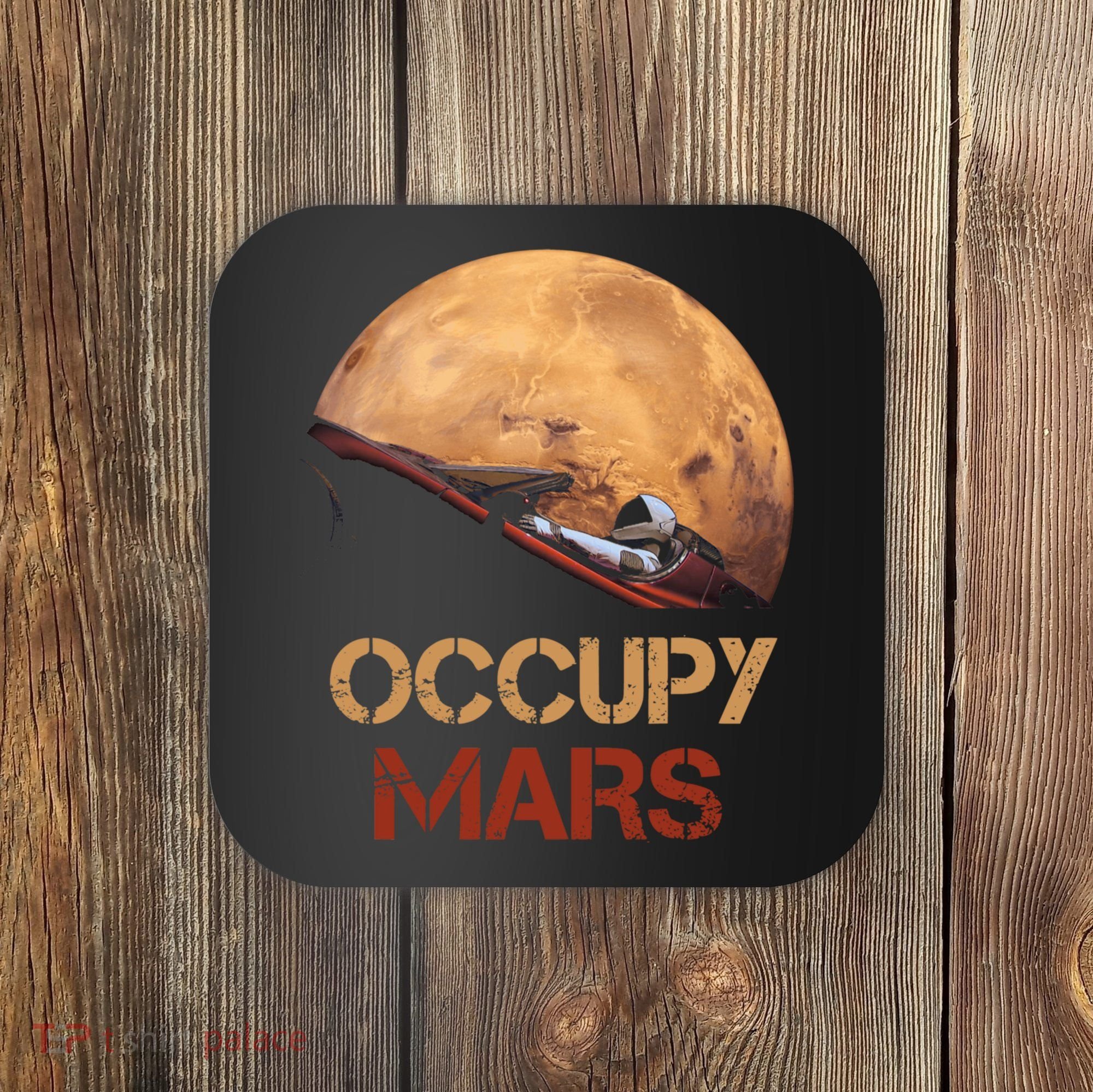 Occupy Mars Tee Coaster