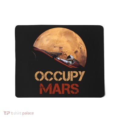 Occupy Mars Tee Mousepad