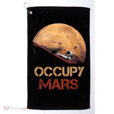Occupy Mars Tee Golf Towel
