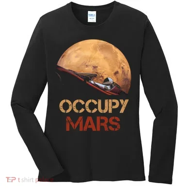 Occupy Mars Tee Women's Long Sleeve Shirt