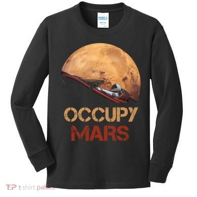 Occupy Mars Tee Kids Long Sleeve Shirt