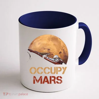 Occupy Mars Tee Coffee Mug back