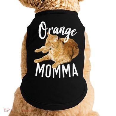 Orange Momma Tabby Lover Funny Saying Graphic Doggie Tank