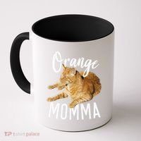Orange Momma Tabby Lover Funny Saying Graphic Coffee Mug thumb 0