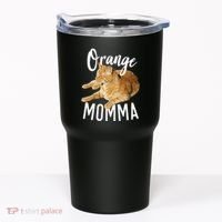 Orange Momma Tabby Lover Funny Saying Graphic Tumbler thumb 0