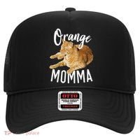 Orange Momma Tabby Lover Funny Saying Graphic Hat thumb 0