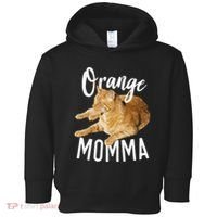 Orange Momma Tabby Lover Funny Saying Graphic Toddler Hoodie thumb 0